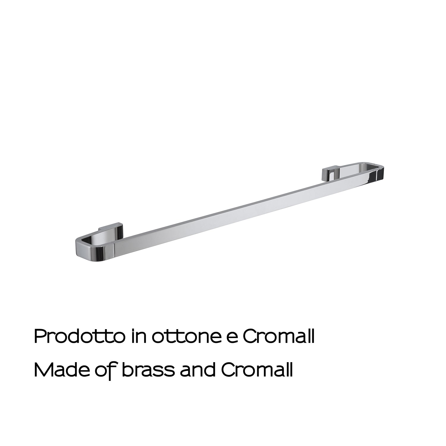 Portasalviette 60 cm in Ottone e Cromall Gedy serie Samoa - Cromato