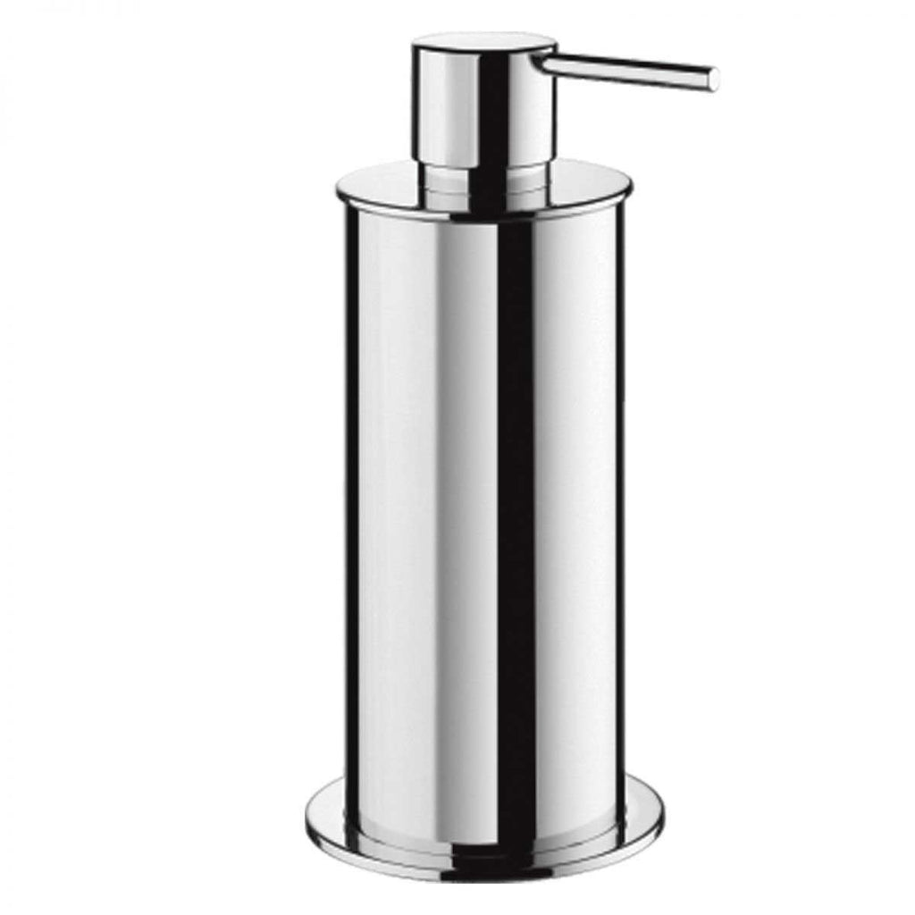 Dispenser Sapone da appoggio in Ottone Cromato lucido collezione Plus di Colombo Design