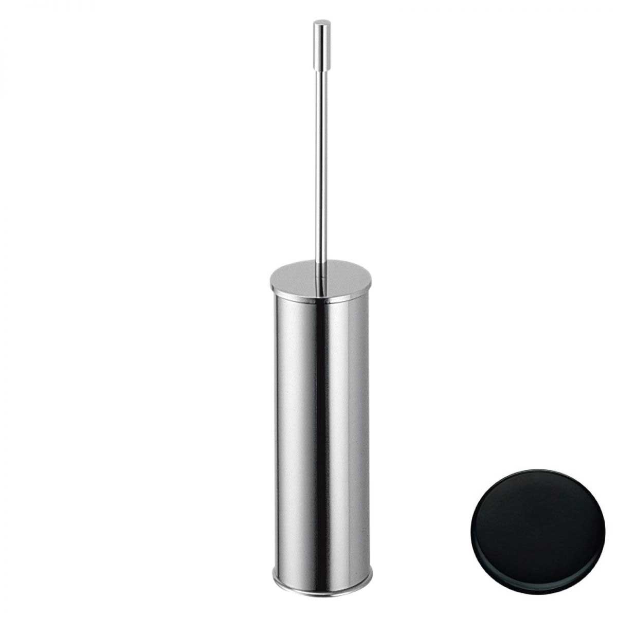 Porta Scopino WC da Appoggio in ottone Nero Opaco collezione Plus di Colombo Design