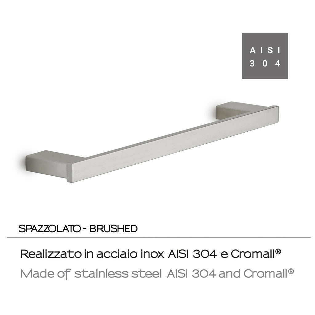 Portasalviette 45 cm in Acciaio Inox AISI 304 e Cromall Maui di Gedy - Spazzolato