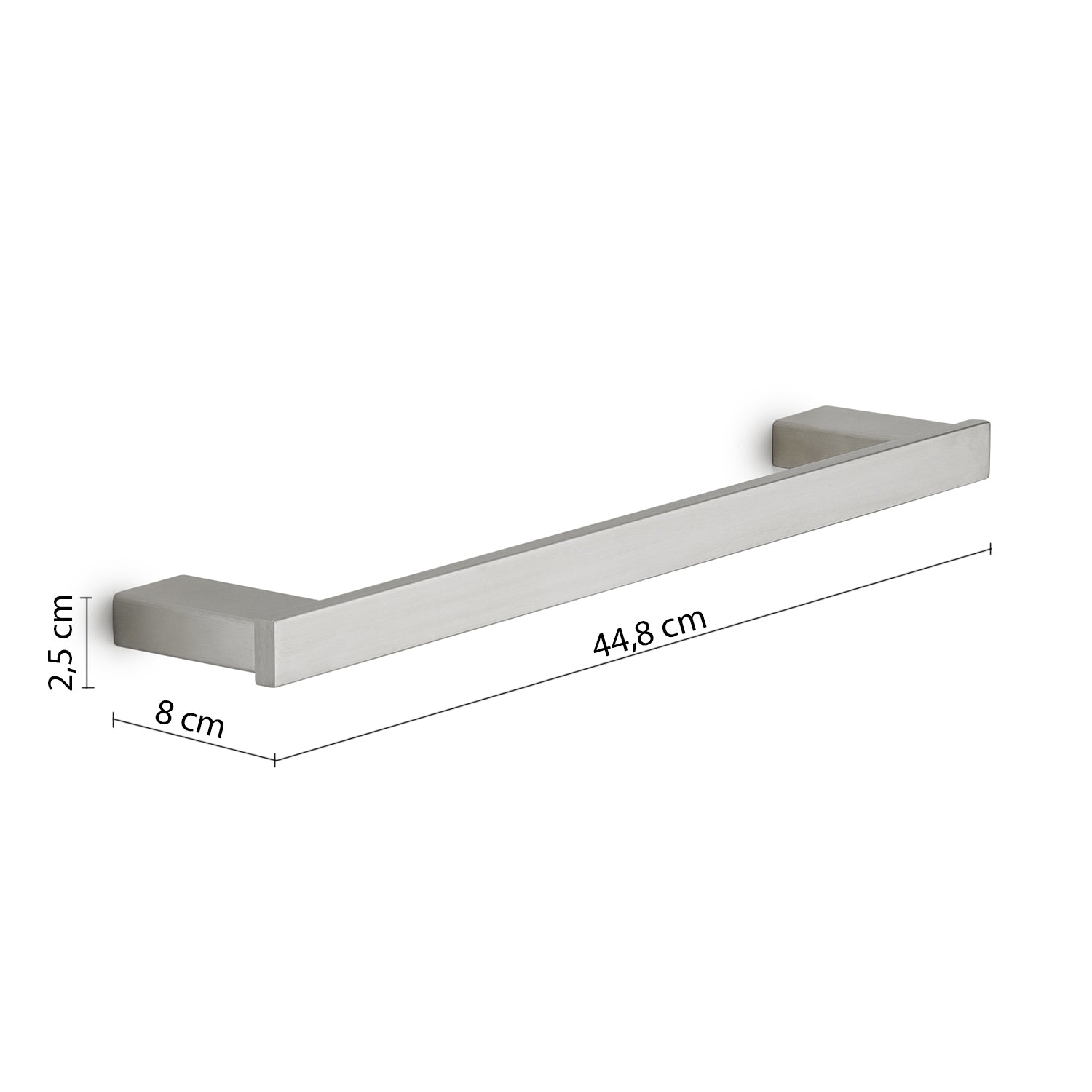 Portasalviette 45 cm in Acciaio Inox AISI 304 e Cromall Maui di Gedy - Spazzolato