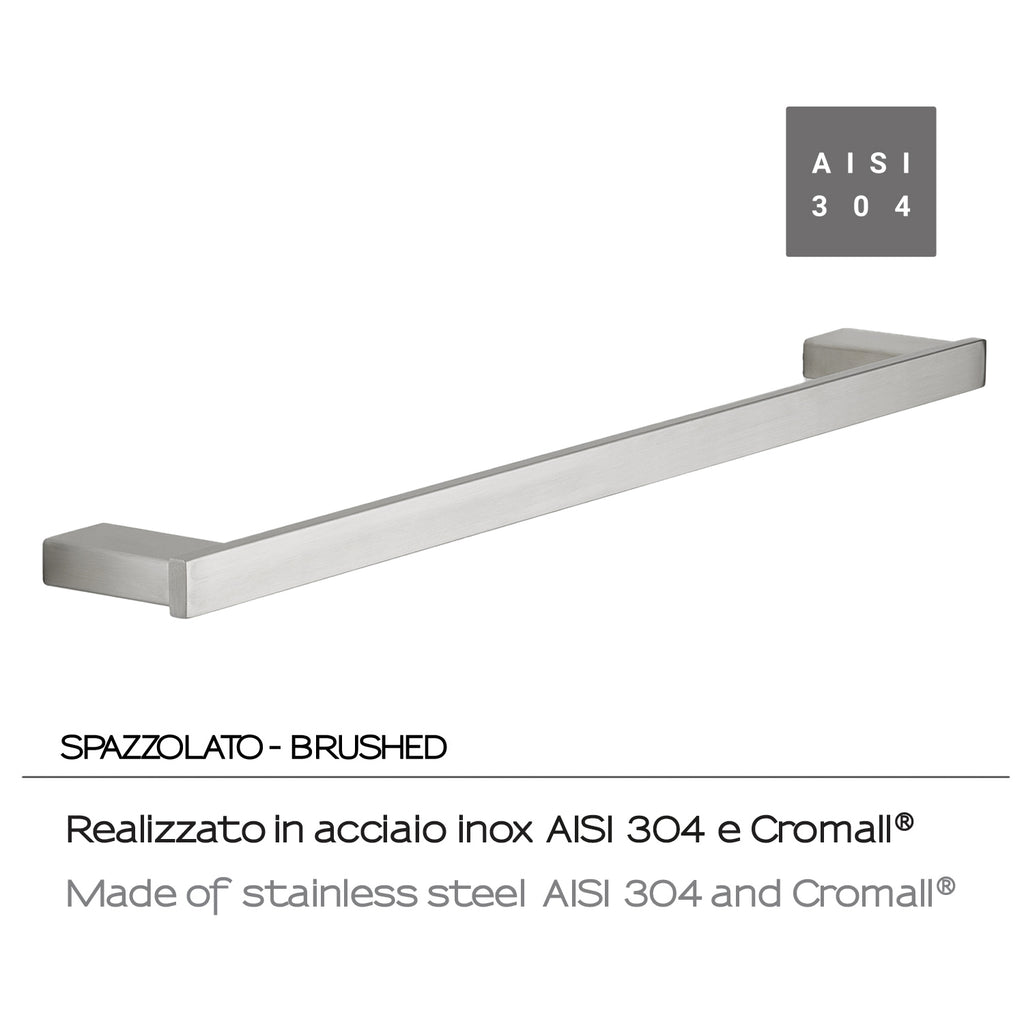 Portasalviette 60 cm in Acciaio Inox AISI 304 e Cromall Maui di Gedy - Spazzolato