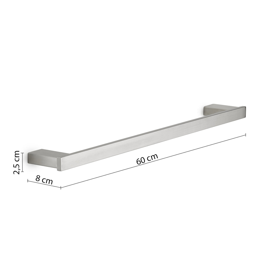 Portasalviette 60 cm in Acciaio Inox AISI 304 e Cromall Maui di Gedy - Spazzolato