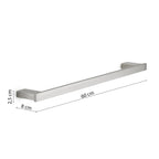 Portasalviette 60 cm in Acciaio Inox AISI 304 e Cromall Maui di Gedy - Spazzolato