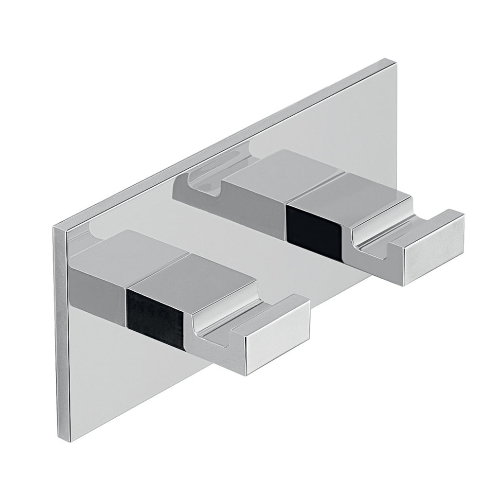 Appendiabiti doppio in Alluminio modello Malta di Gedy - Cromato