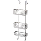 Portaoggetti doccia appendibile a 3 ripiani in Ottone modello Apollo di Gedy - Cromato