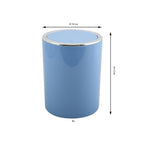 Cestino 6L in ABS modello Kamaka con coperchio basculante rimovibile - Blu Pastello