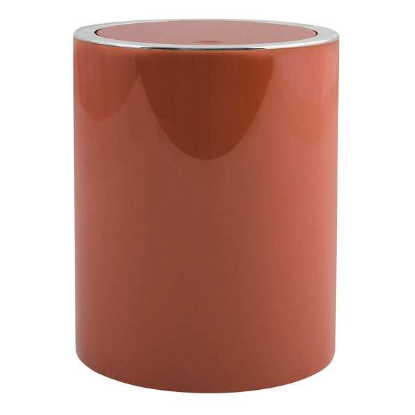 Cestino 6L in ABS modello Kamaka con coperchio basculante rimovibile - Terracotta
