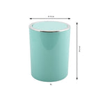 Cestino 6L in ABS modello Kamaka con coperchio basculante rimovibile - Verde Pastello