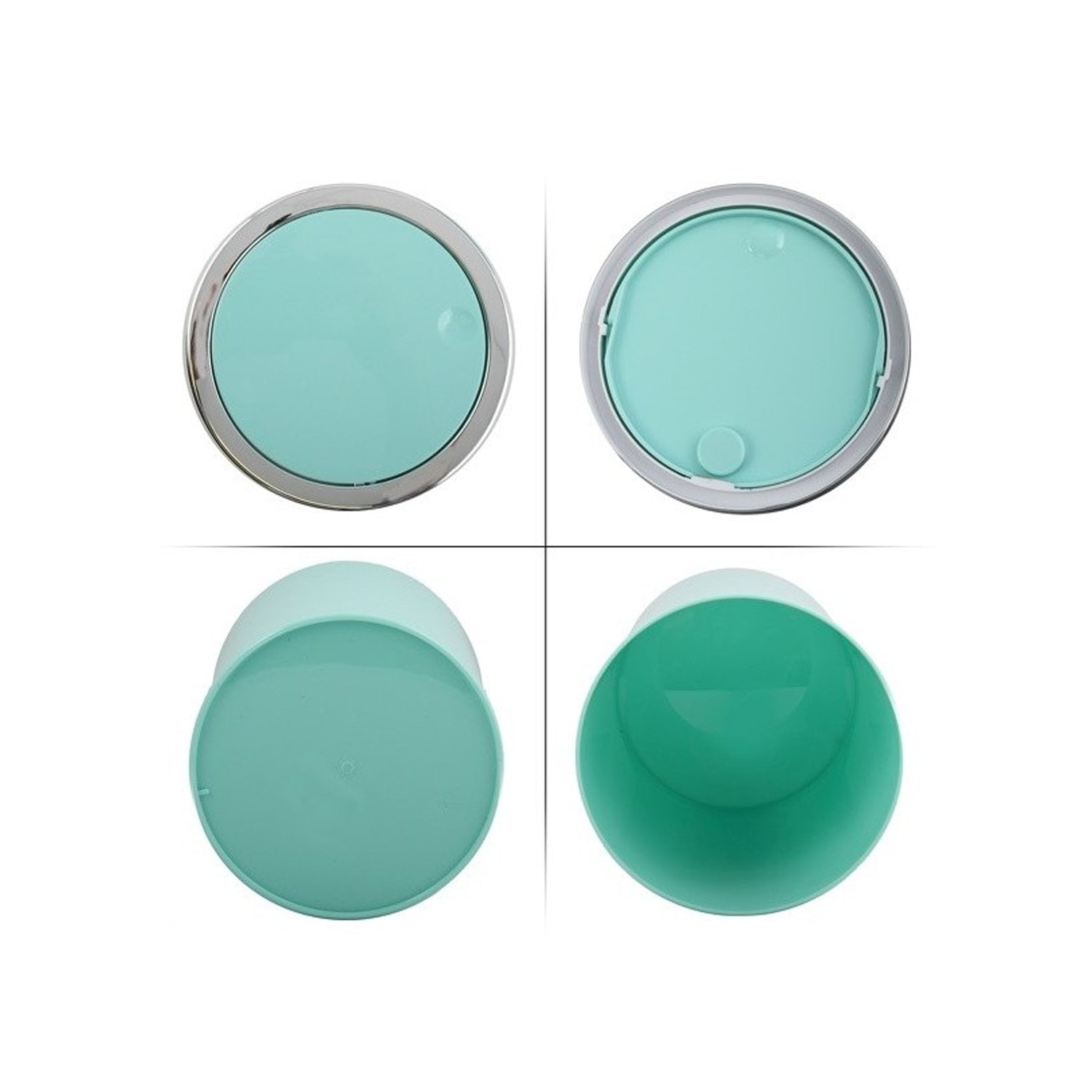 Cestino 6L in ABS modello Kamaka con coperchio basculante rimovibile - Verde Pastello