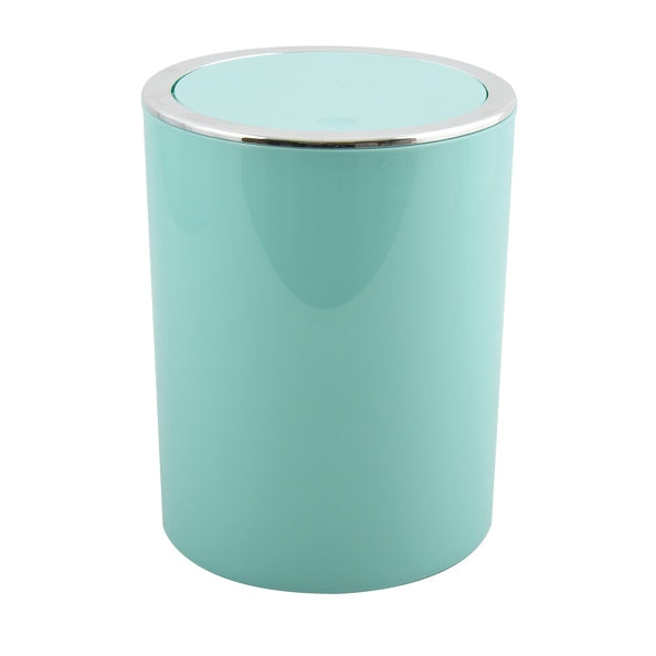Cestino 6L in ABS modello Kamaka con coperchio basculante rimovibile - Verde Pastello