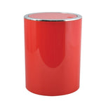 Cestino 6L in ABS modello Kamaka con coperchio basculante rimovibile - Rosso