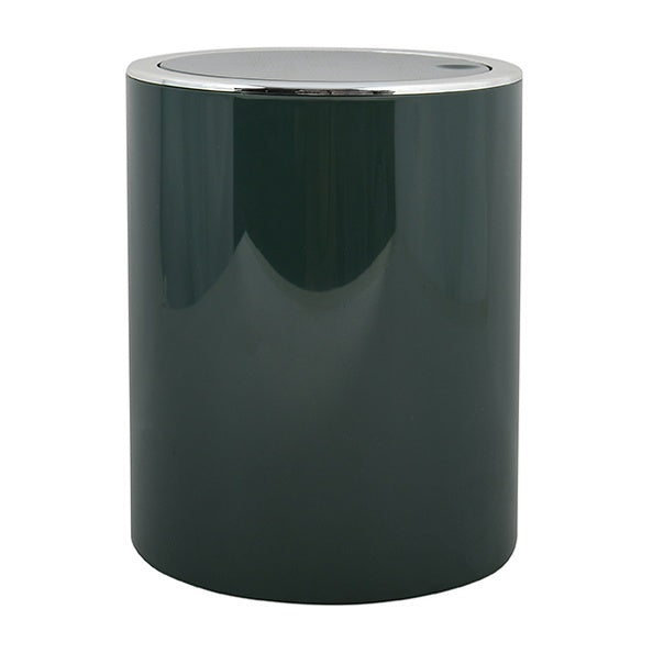 Cestino 6L in ABS modello Kamaka con coperchio basculante rimovibile - Verde Scuro