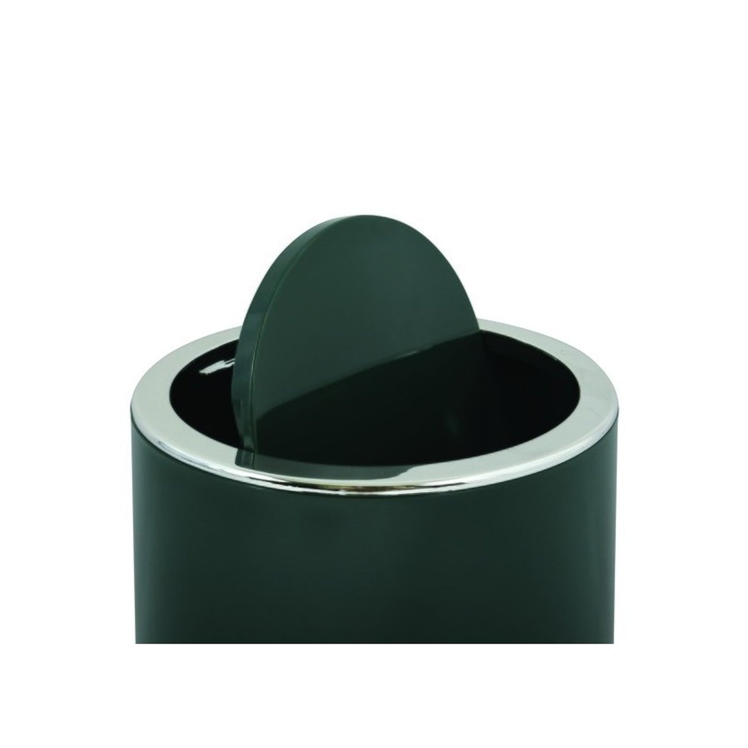 Cestino 6L in ABS modello Kamaka con coperchio basculante rimovibile - Verde Scuro