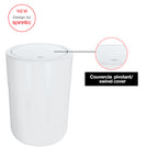 Cestino 5L con coperchio a dondolo modello Cocco - Bianco