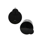 Cestino da 6L con coperchio ribaltabile e scopino modello Sun and Moon - Nero