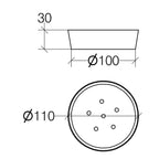 Portasapone Lineabeta in acciaio inox lucido collezione Saon