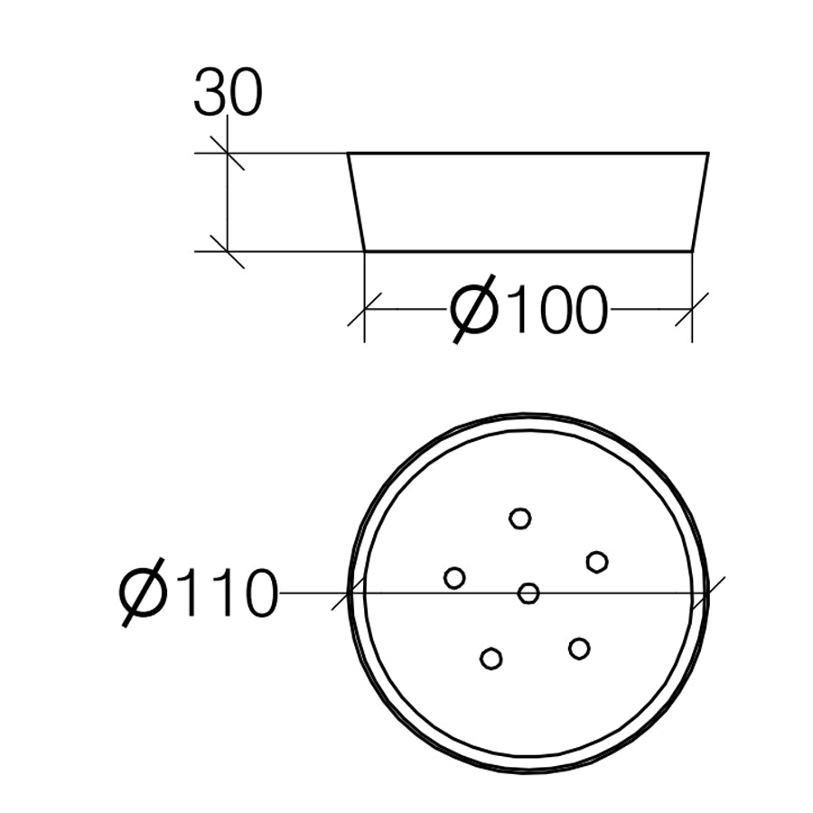 Portasapone Lineabeta in acciaio inox lucido collezione Saon