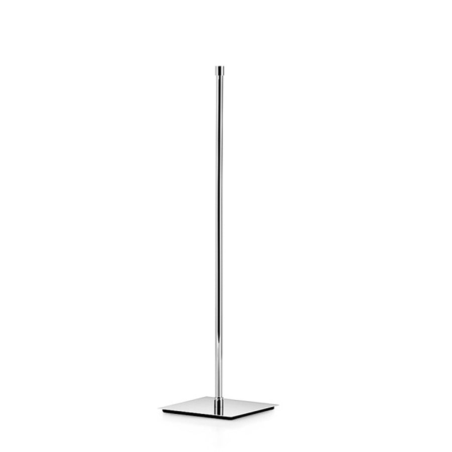 Piantana alta attrezzabile in ottone cromato con base quadrata Lineabeta collezione Ranpin