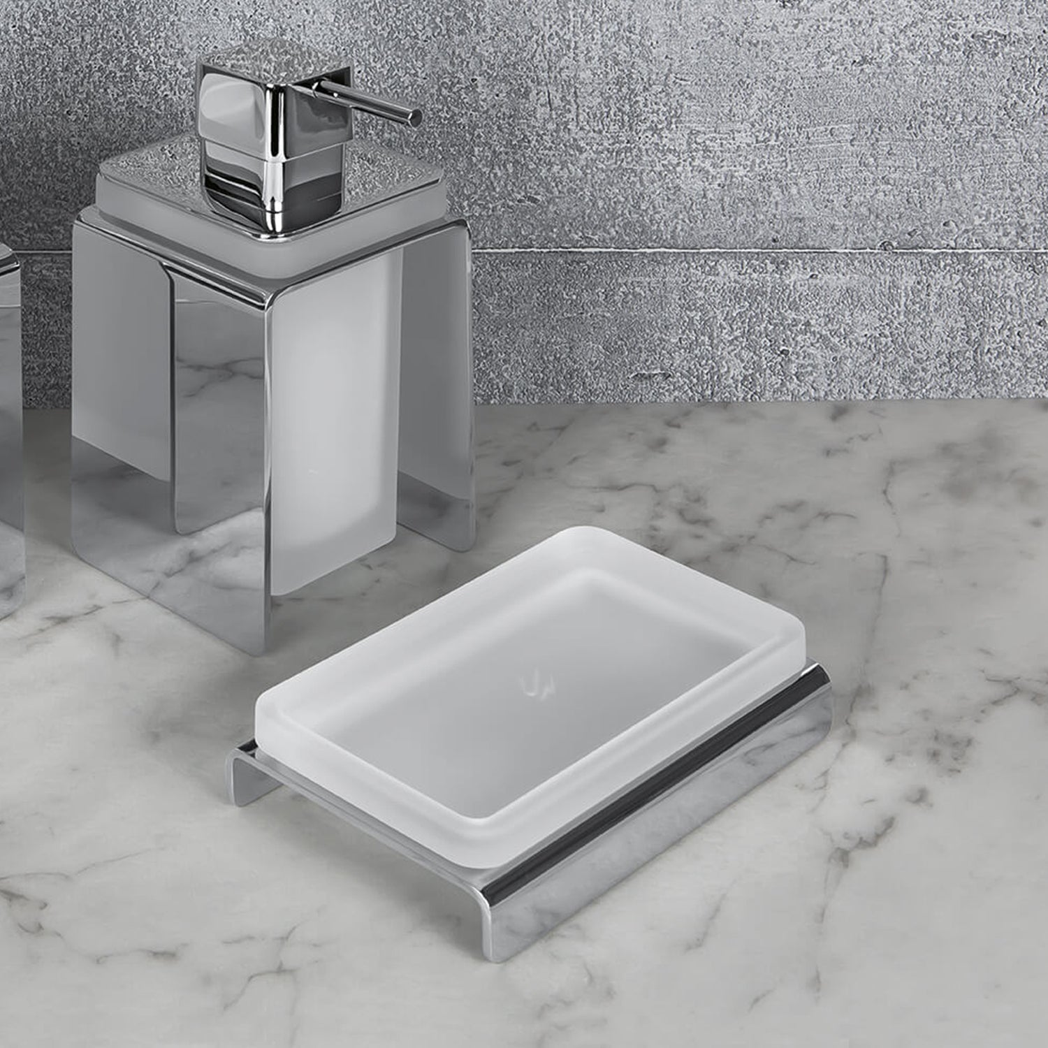 Spandisapone da appoggio cromato collezione Forever di Colombo Design