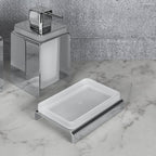 Porta sapone in vetro acidato collezione Forever di Colombo Design