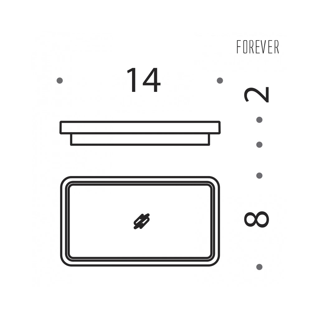 Porta sapone in vetro acidato collezione Forever di Colombo Design