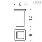 Bicchiere da appoggio in vetro acidato collezione Forever di Colombo Design