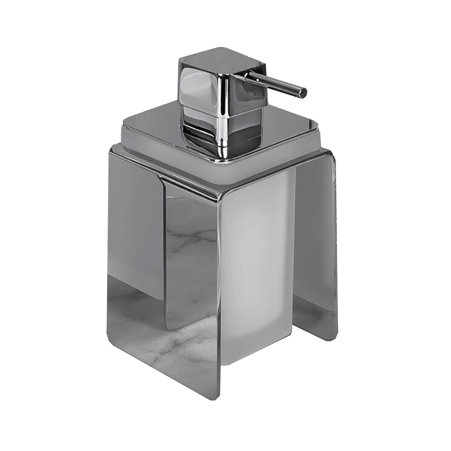 Pompetta per spandisapone in vetro acidato Forever di Colombo Design