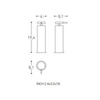 Dispenser sapone da appoggio in acciaio della collezione 'Geyser' by Cosmic - Nero satinato