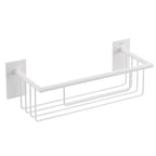 Griglia porta sapone doccia da incollo in ottone verniciato della collezione 'Stick' by Cosmic - Bianca