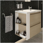 Porta asciugamani da incollo in ottone cromato della collezione 'Stick' by Cosmic - cm 25