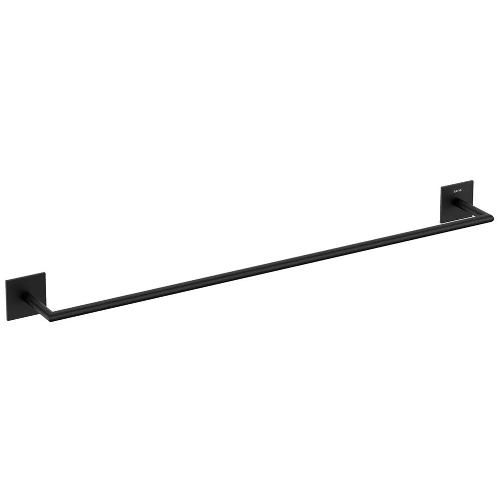 Porta asciugamani da incollo in ottone verniciato della collezione 'Stick' by Cosmic - cm 60 - Nero