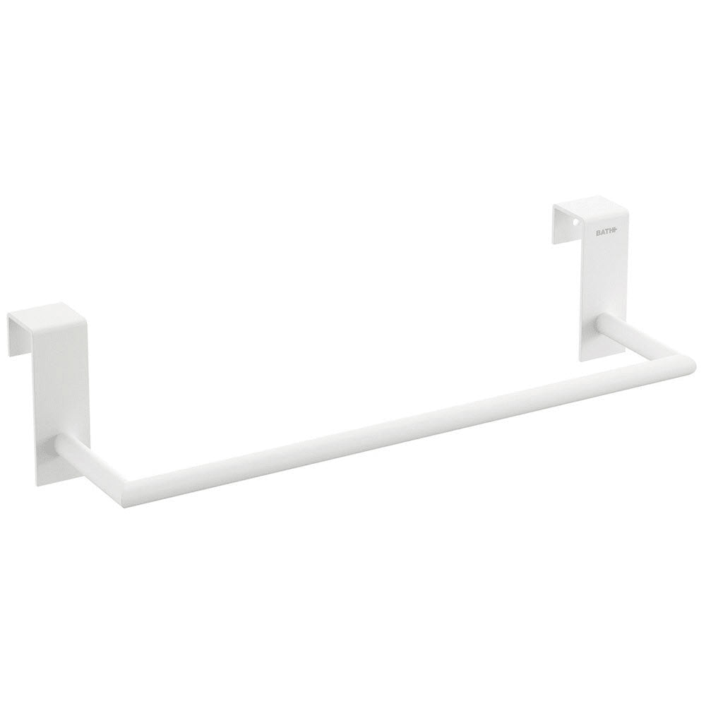 Porta asciugamani da appoggio in ottone verniciato della collezione 'Stick' by Cosmic - cm 28 - Bianco