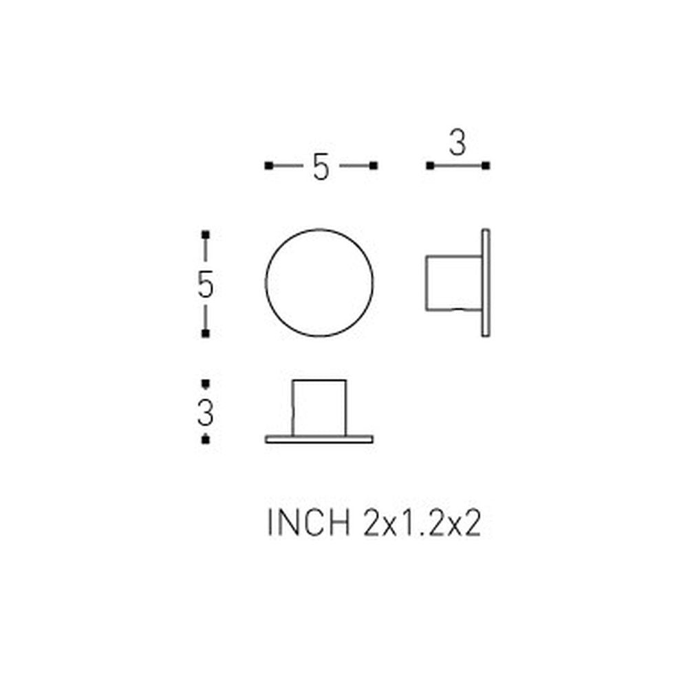 Appendino a muro in ottone verniciato della collezione 'Black & White' by Cosmic - Bianco satinato