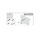 Portaguanti a muro in ottone verniciato della collezione 'Black & White' by Cosmic - Bianco satinato