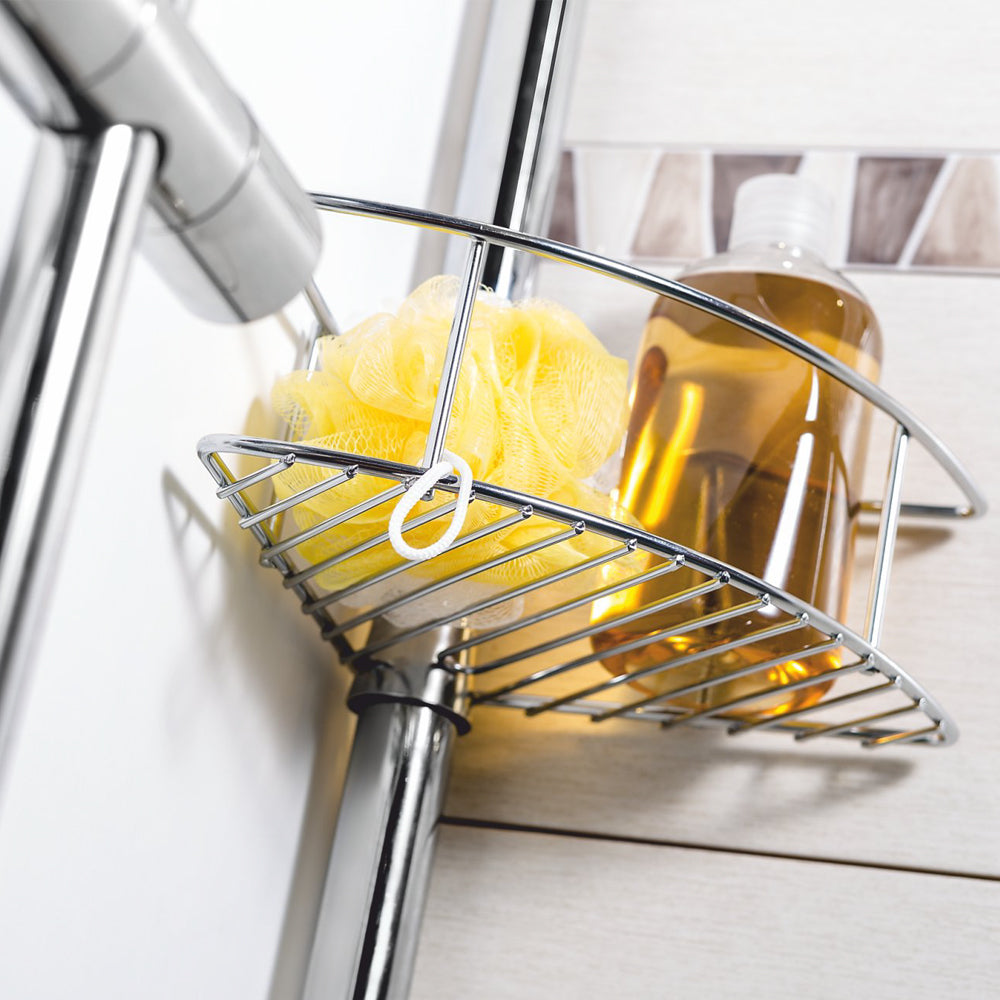 Portaoggetti doccia estensibile Metaform modello Spider 4 a 3 piani regolabili in altezza