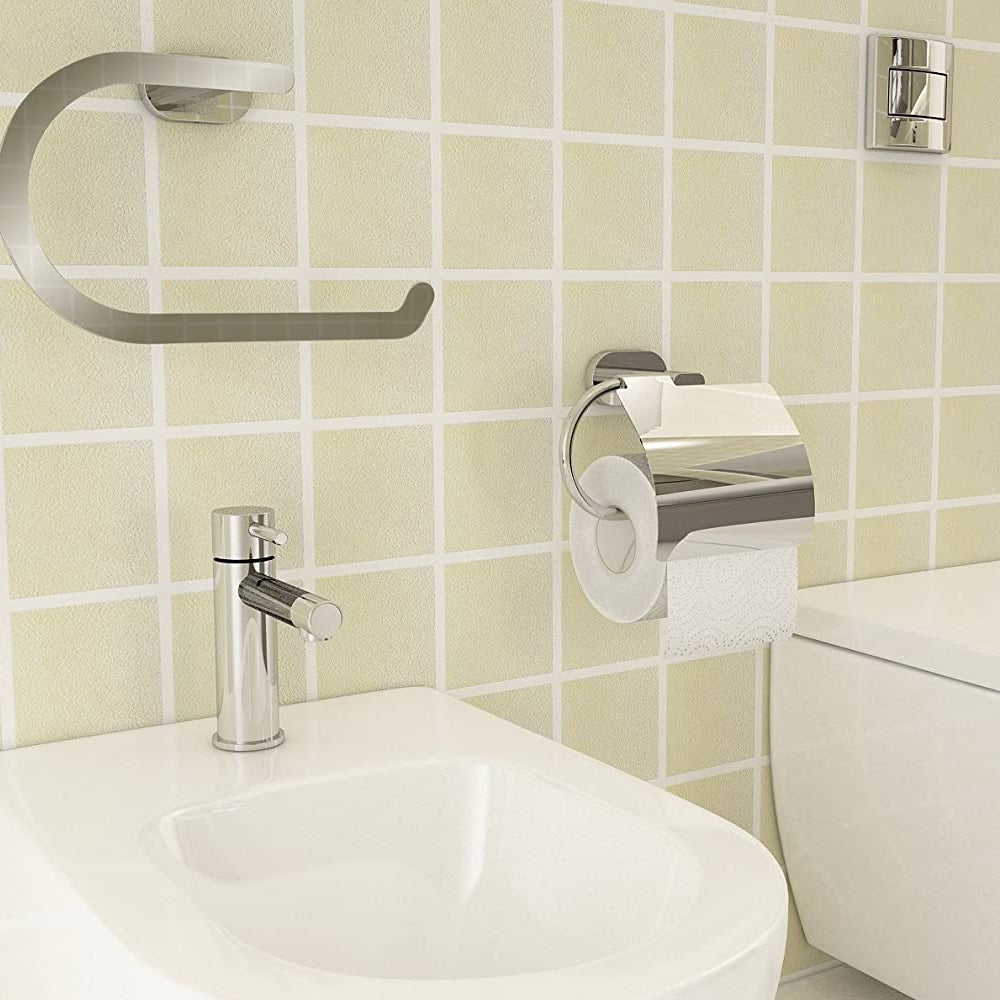 Portarotolo coperto a parete Gedy Bernina in acciaio inox cromo