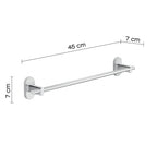 Portasalviette 45 cm in Acciaio Inox Gedy serie Febo - Cromato