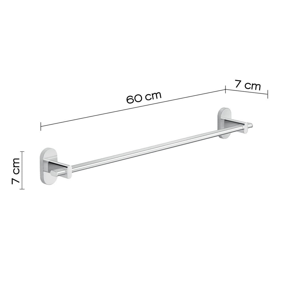 Portasalviette 60 cm in Acciaio Inox Gedy serie Febo - Cromato