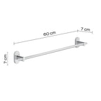 Portasalviette 60 cm in Acciaio Inox Gedy serie Febo - Cromato