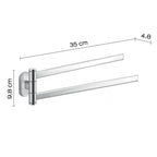 Portasalviette a snodo in Acciaio Inox Gedy serie Febo - Cromato
