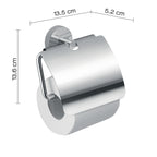 Portarotolo a muro coperto in Acciaio Inox Eros di Gedy - Cromato