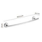Portasalviette 60 cm a muro Vermont Pro di Gedy - Cromato