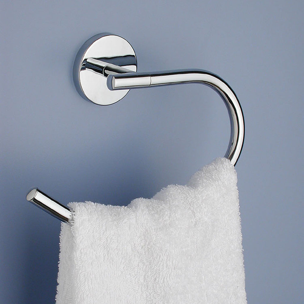 Portasalviette ad anello a muro Vermont Pro di Gedy - Cromato