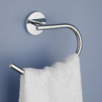 Portasalviette ad anello a muro Vermont Pro di Gedy - Cromato