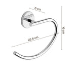 Portasalviette ad anello a muro Vermont Pro di Gedy - Cromato