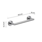 Portasalviette 30 cm in Acciaio Inox AISI 304 Gedy serie Project - Spazzolato