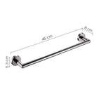 Portasalviette 45 cm in Acciaio Inox AISI 304 Gedy serie Project - Lucido