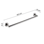 Portasalviette 60 cm in Acciaio Inox AISI 304 Gedy serie Project - Lucido