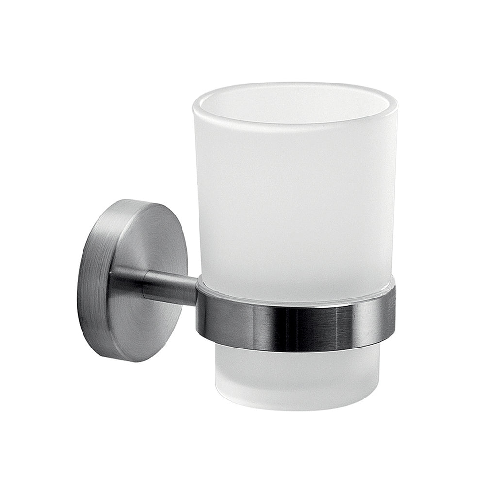 Portaspazzolini in Acciaio Inox AISI 304 Gedy serie Project - Spazzolato